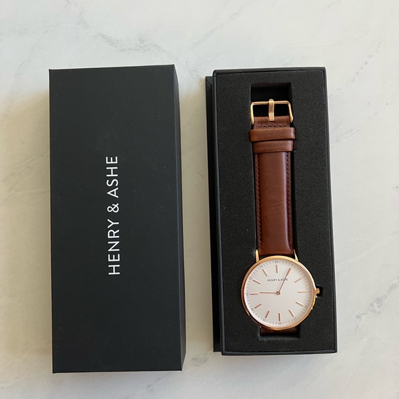 Henry & Ashe Watch - Newfield II Rose Gold/Brown